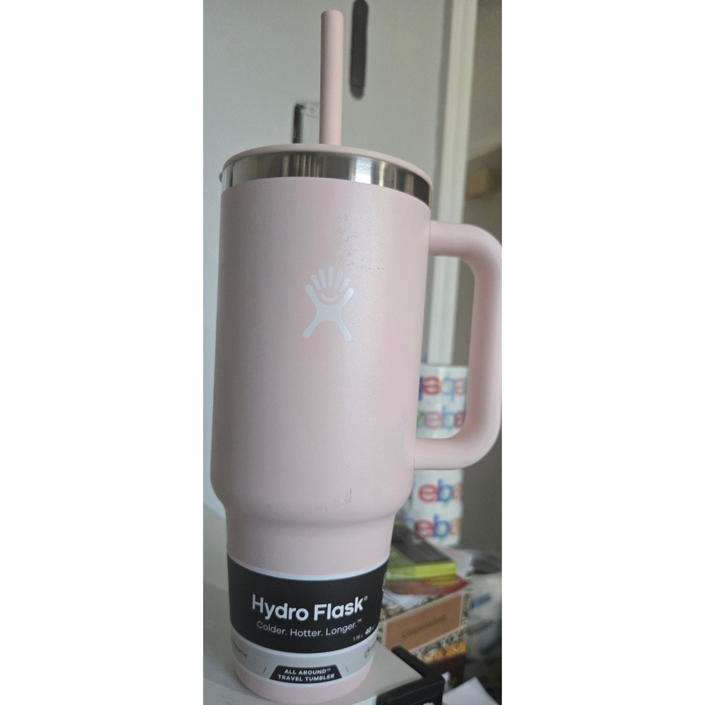 Hydro Flask 40 oz All Around Travel Tumbler with Handle and Straw Pink